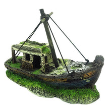 Load image into Gallery viewer, 2019 Hot Aquarium Fish Tank Landscape Pirate Ship Wreck Ship Decor Resin Boat Ornament Aquarium Accessories Decoration #Y5