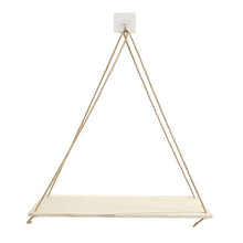 Load image into Gallery viewer, Premium Wood Swing Hanging Rope Wall Mounted Shelves Plant Flower Pot Rack indoor outdoor decoration simple design Shelves #Y20