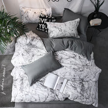 Load image into Gallery viewer, New Arrival 3pcs Bedding Set Marble Geometric Duvet Cover Sets With Pillowcase Quilt Cover Double sided Bed Linings Bedclothes