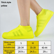 Load image into Gallery viewer, 1 Pair Reusable Silicone Shoe Cover S/M/L Waterproof Rain Shoes Covers Outdoor Camping Slip-resistant Rubber Rain Boot Overshoes
