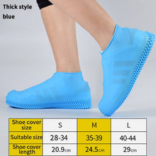 Load image into Gallery viewer, 1 Pair Reusable Silicone Shoe Cover S/M/L Waterproof Rain Shoes Covers Outdoor Camping Slip-resistant Rubber Rain Boot Overshoes