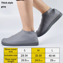 Load image into Gallery viewer, 1 Pair Reusable Silicone Shoe Cover S/M/L Waterproof Rain Shoes Covers Outdoor Camping Slip-resistant Rubber Rain Boot Overshoes