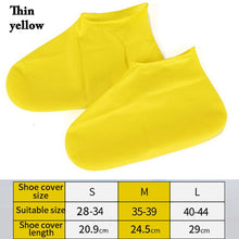 Load image into Gallery viewer, 1 Pair Reusable Silicone Shoe Cover S/M/L Waterproof Rain Shoes Covers Outdoor Camping Slip-resistant Rubber Rain Boot Overshoes