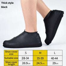 Load image into Gallery viewer, 1 Pair Reusable Silicone Shoe Cover S/M/L Waterproof Rain Shoes Covers Outdoor Camping Slip-resistant Rubber Rain Boot Overshoes