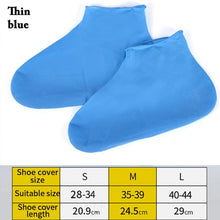 Load image into Gallery viewer, 1 Pair Reusable Silicone Shoe Cover S/M/L Waterproof Rain Shoes Covers Outdoor Camping Slip-resistant Rubber Rain Boot Overshoes