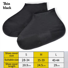 Load image into Gallery viewer, 1 Pair Reusable Silicone Shoe Cover S/M/L Waterproof Rain Shoes Covers Outdoor Camping Slip-resistant Rubber Rain Boot Overshoes