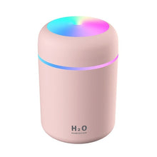 Load image into Gallery viewer, Portable silicone Humidifier USB Dazzle Cup Aroma Diffuser Cool Mist Maker Air Humidifier Purifier with Romantic Light