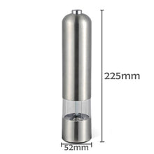 Load image into Gallery viewer, 2 In 1 Stainless Steel Electric Pepper Salt Spice Mill Grinder Seasoning Kitchen Tools Grinding For Cooking Restaurants
