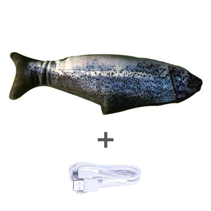 30/34CM Electronic Pet Cat Simulation Fish Toy USB Battery Charging Cat Chewing Playing Toy Biting Supplies Dropshiping