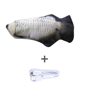 30/34CM Electronic Pet Cat Simulation Fish Toy USB Battery Charging Cat Chewing Playing Toy Biting Supplies Dropshiping