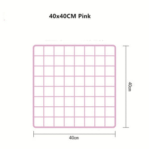 Ins Nordic Home Wall Decoration Iron Grid Decor Photo Frame Postcards DIY Wall Art Display Storage Rack Holder Shelf Organizer